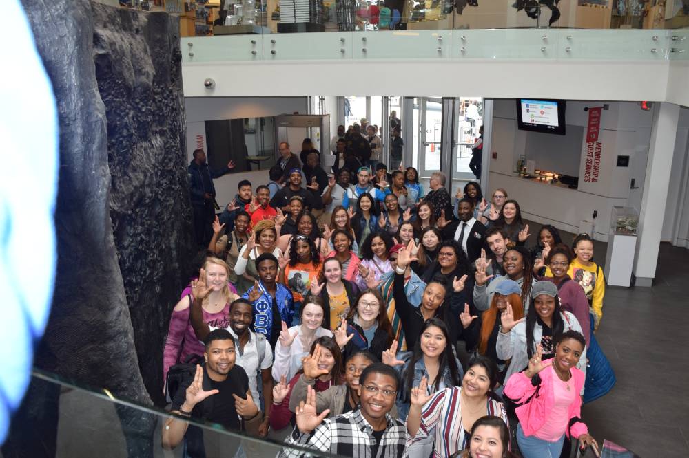 Large Group Photo of TRIO Students at Museum in Memphis, TN